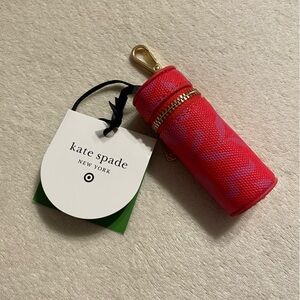 Kate Spade New York x Target Canvas Classic Rose Lipstick Bag Charm